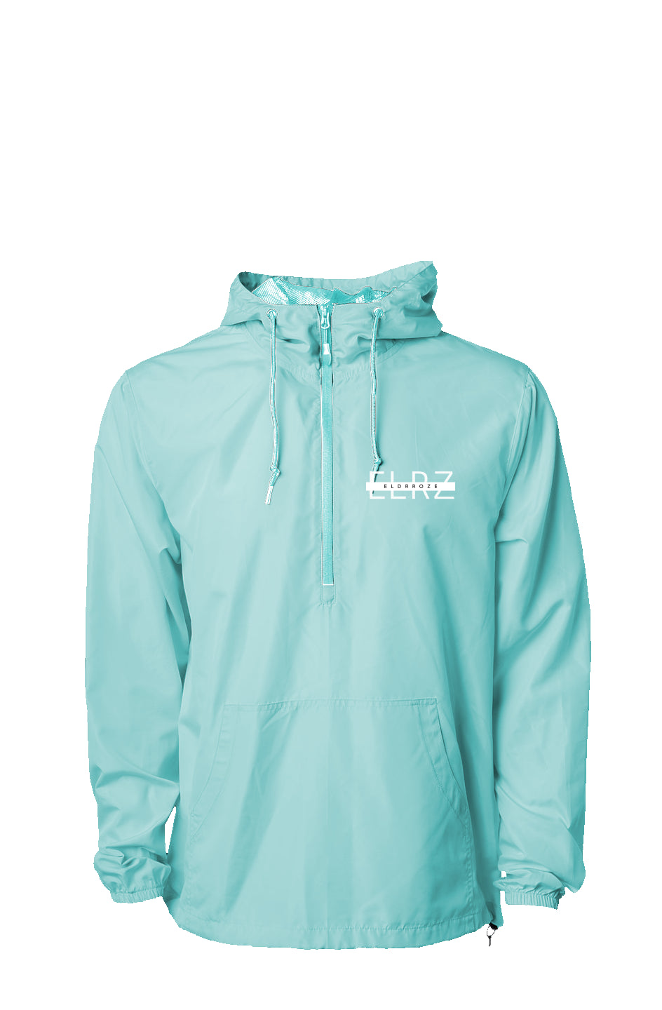 Aqua Lightweight Pullover Windbreaker