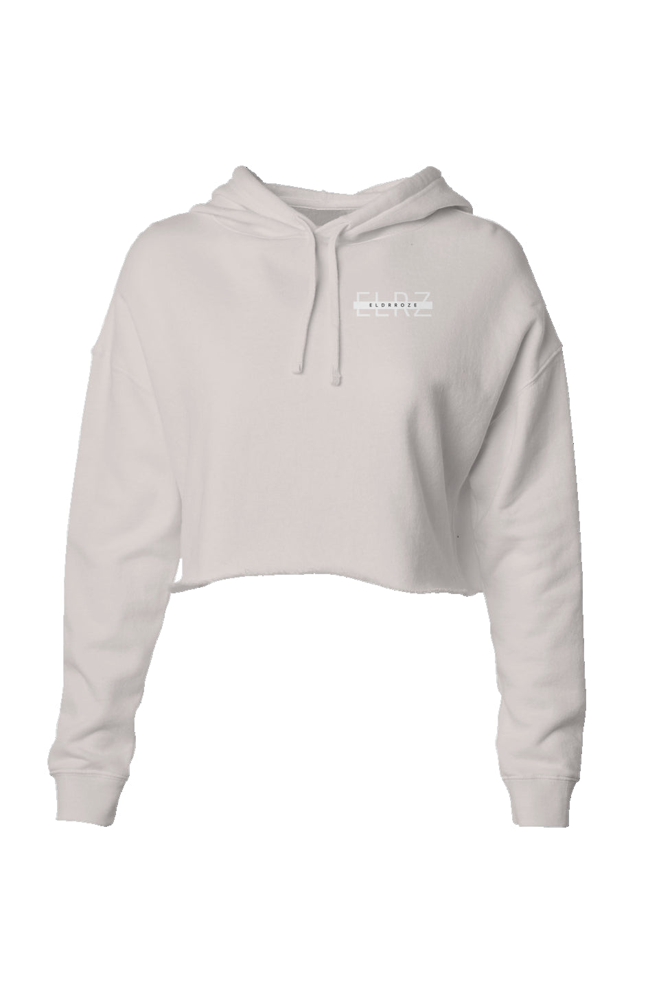 ELDRROZE Bone Ladies Lightweight Crop Hoodie