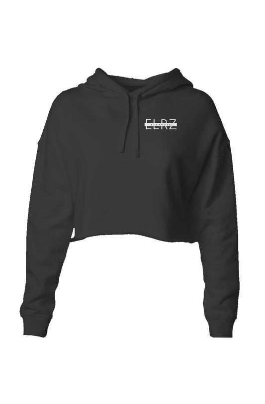 ELDRROZE Black Ladies Lightweight Crop Hoodie