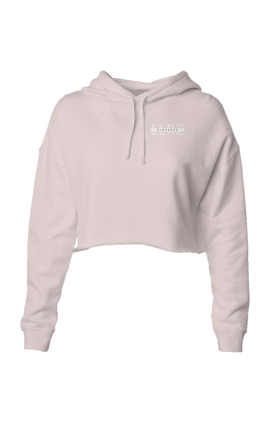 ELDRROZE Blush Ladies Lightweight Crop Hoodie