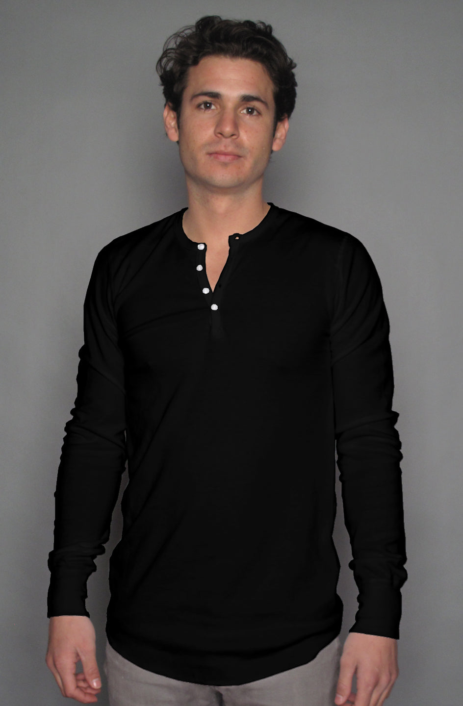 ELDRROZE Black Henley