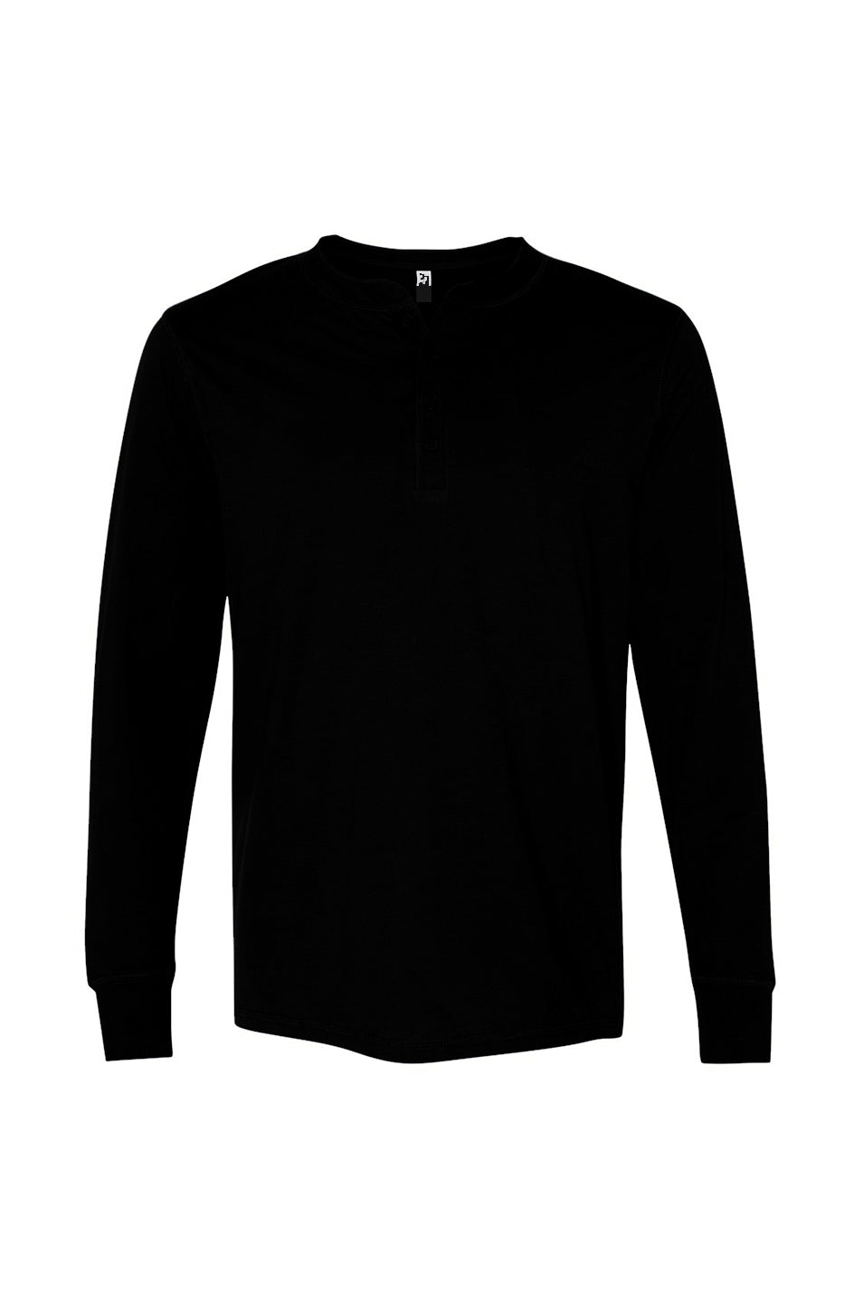 ELDRROZE Black Jersey Henley