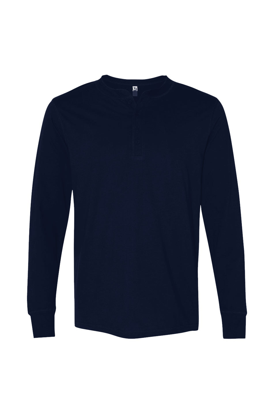 ELDRROZE Blue Jersey Henley