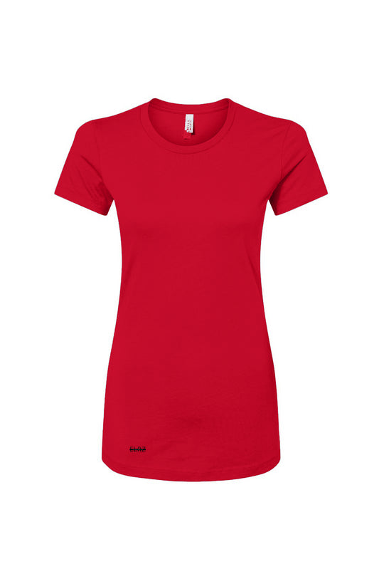 ELDRROZE Women's Slim Fit Tee Red